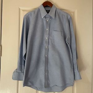 Stafford Lagenlook Wrinkle Free Button Down